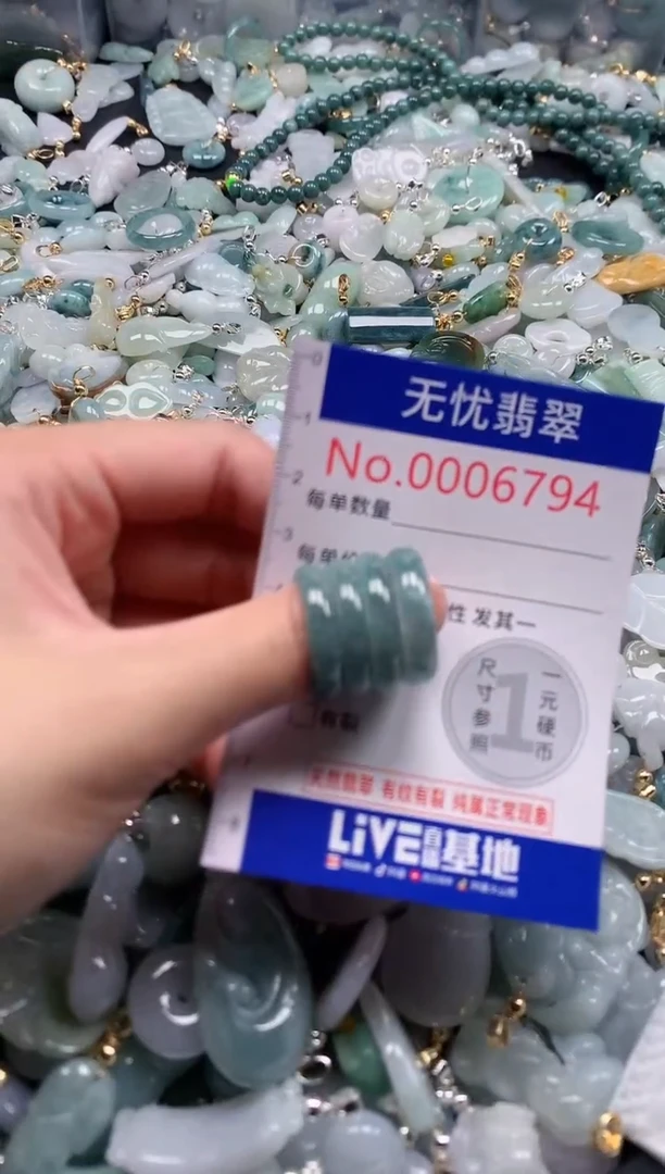 翡翠未镶嵌吊坠(不含链)6794