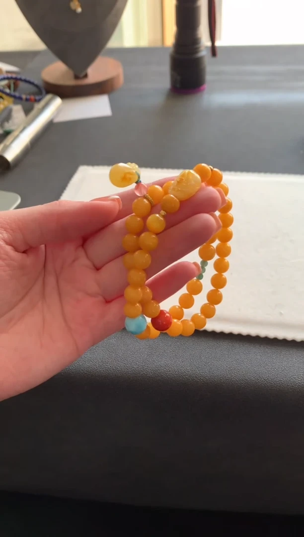 【闪购商品】蜜蜡手串未镶嵌蜜蜡手串