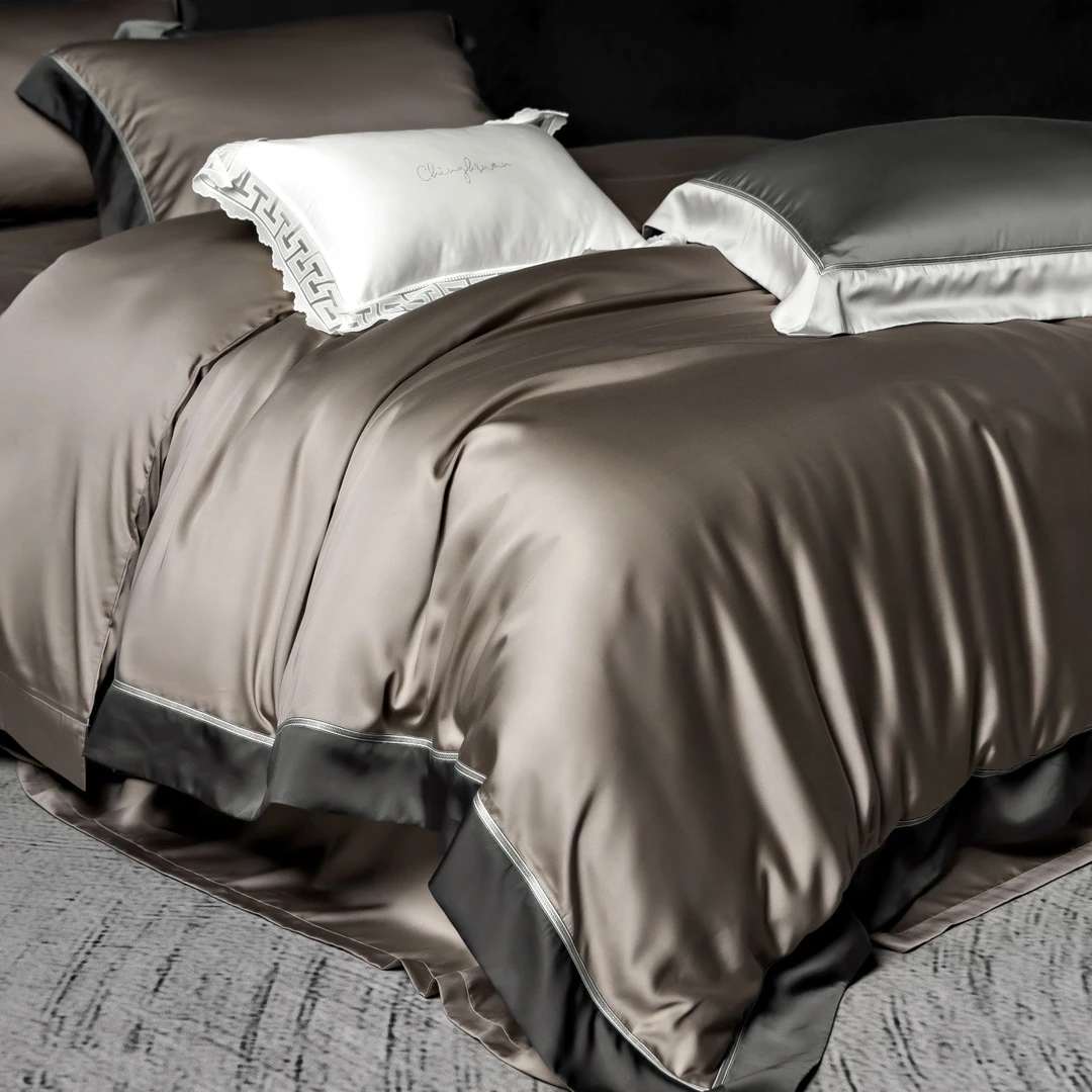 丽家平！晴轩 定织面料 舒适感绝 80支超细旦天丝棉四件套清凉床品