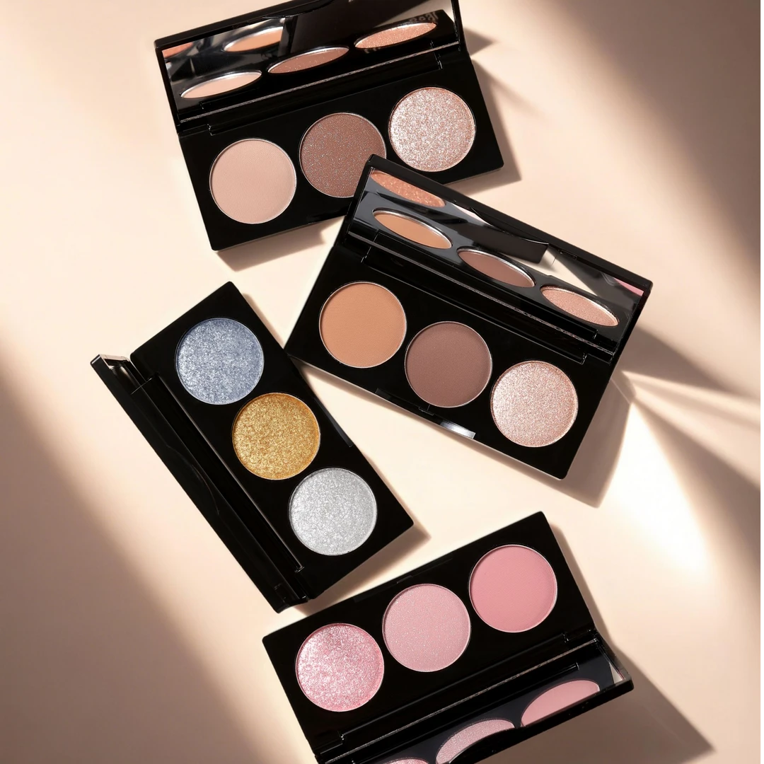 【达人专属】幻影小熊三色眼影便携初学者哑光低饱和度玫瑰粉棕色