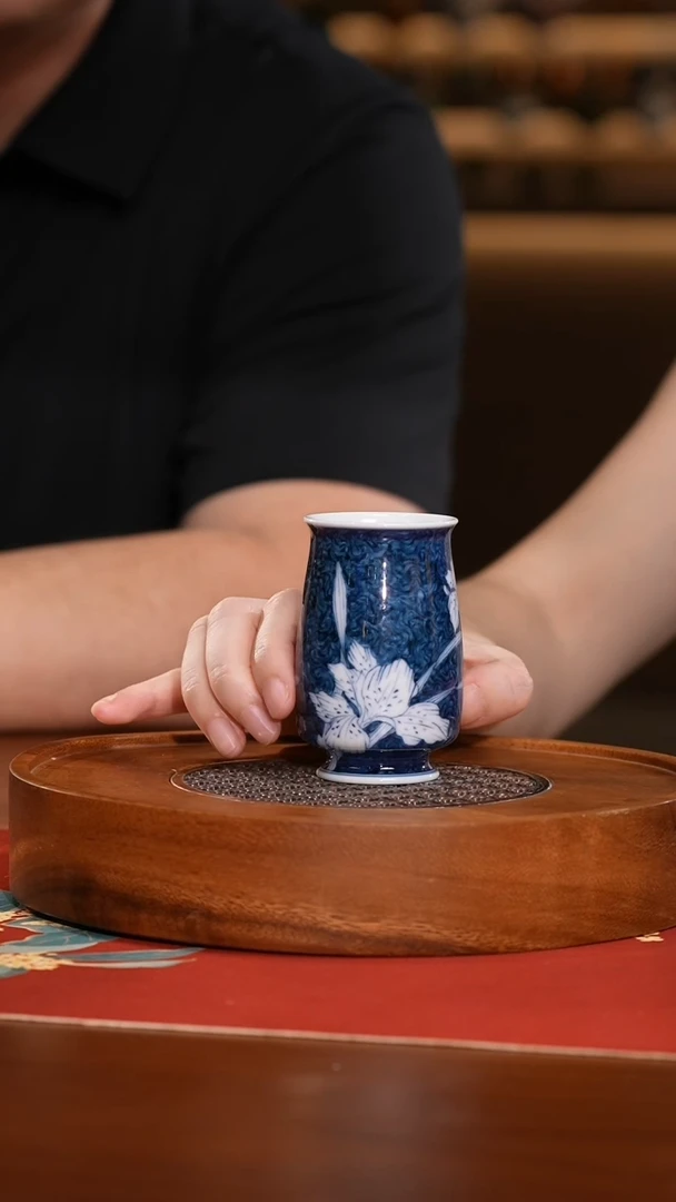 杯LXT9雨后蓝地鸢尾花闻香杯80c