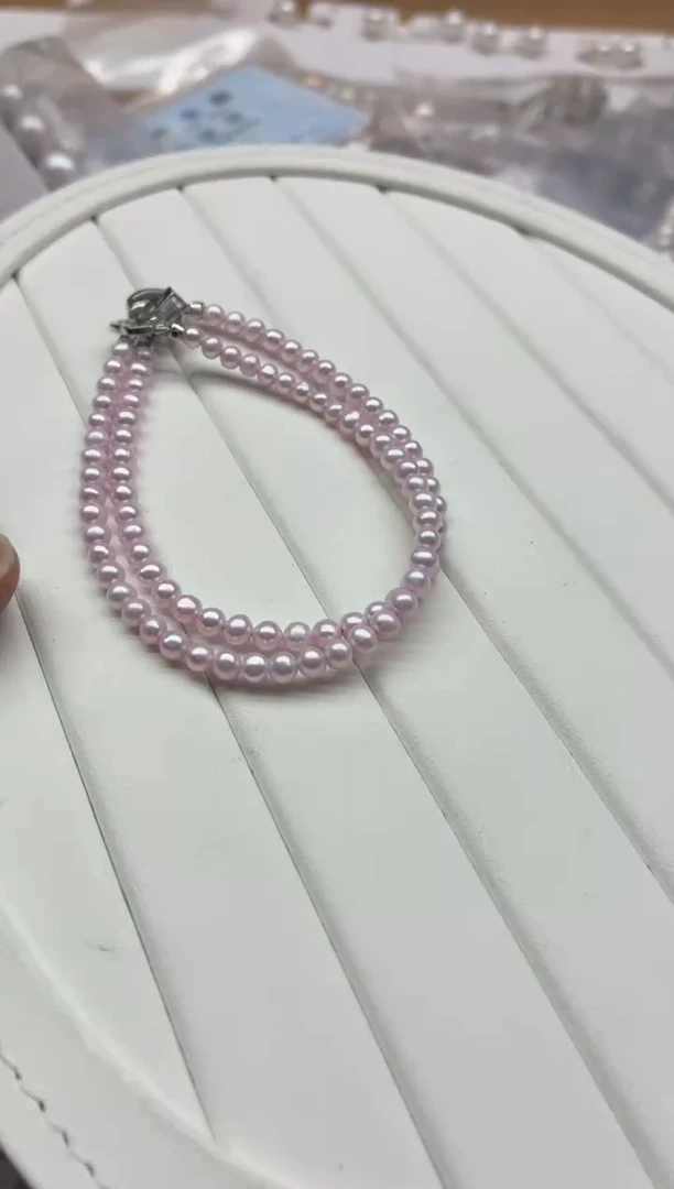 未镶嵌手链淡水珍珠多样性发其一，非无暇