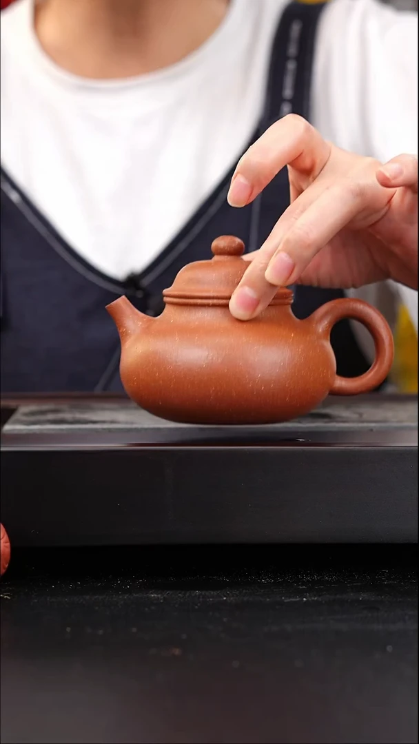 茶壶紫砂红朱段容天250cc彭全富