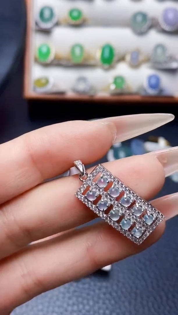 银S925镶嵌戒指翡翠4378