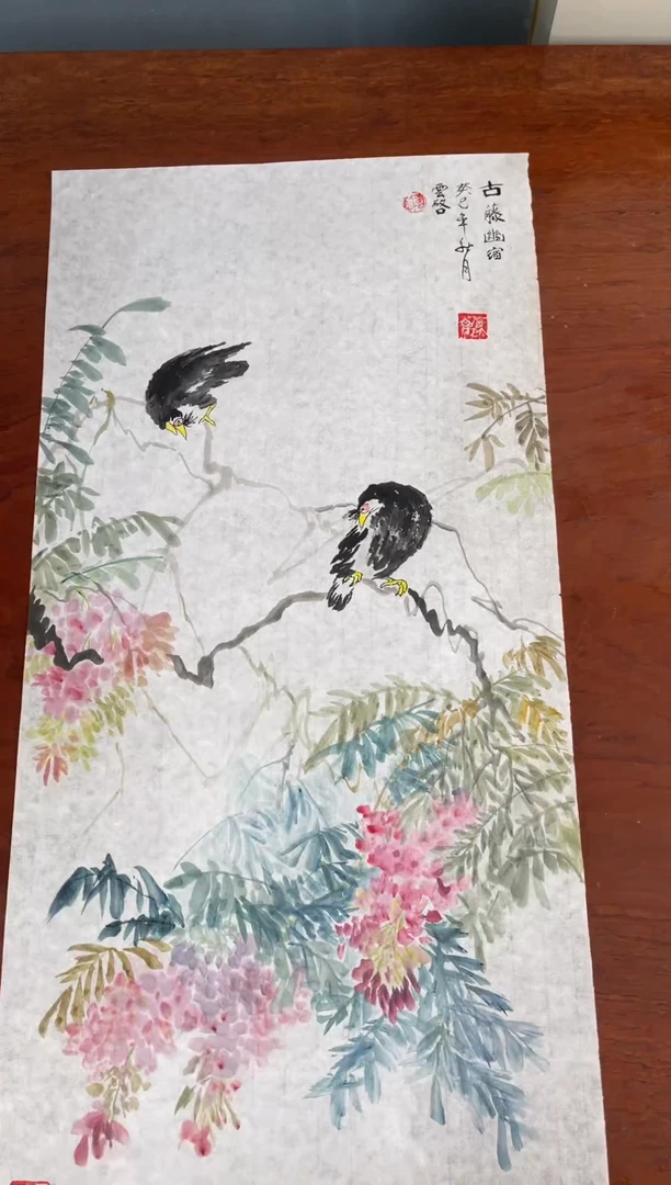 国画国画山水花鸟作品