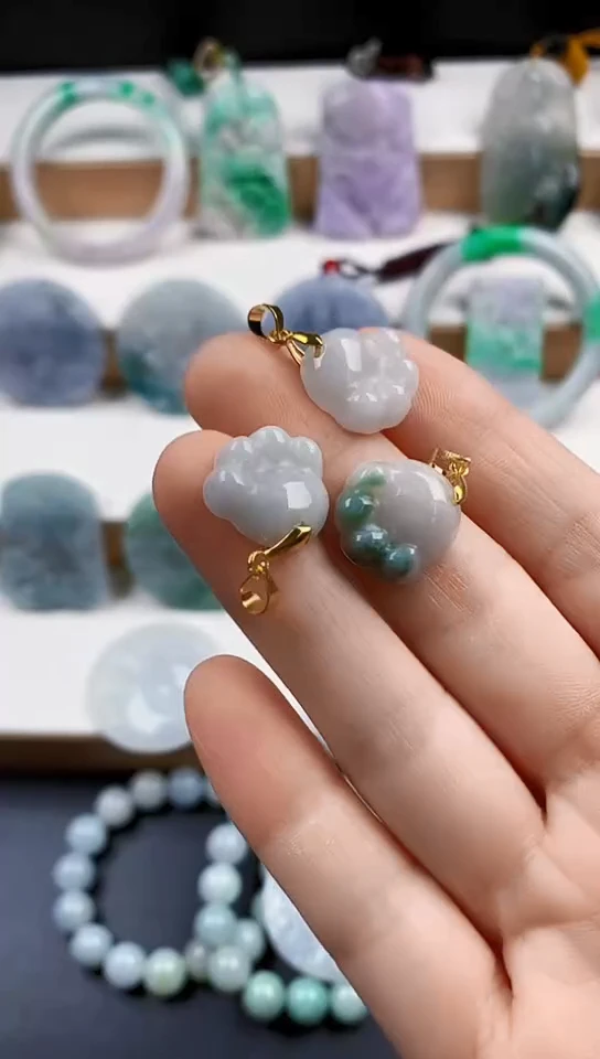 颈饰未镶嵌翡翠天然翡翠吊坠挂件