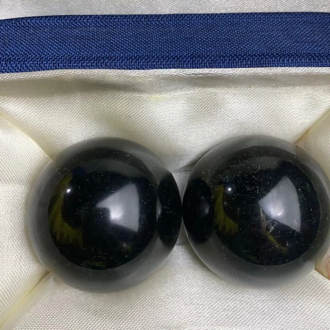 黑曜石手球一对（杰起臻选）