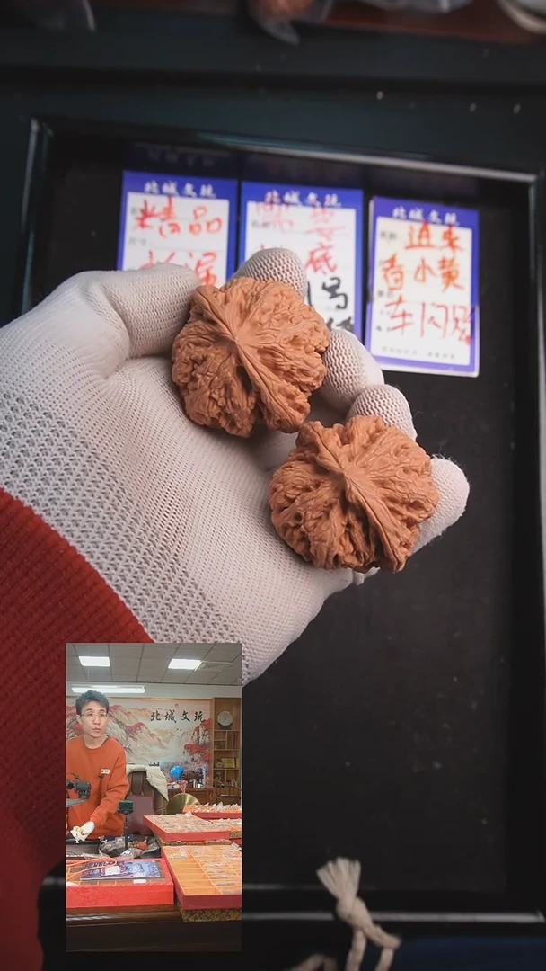 【闪购商品】文玩核桃把件57号45大粗筋 全品