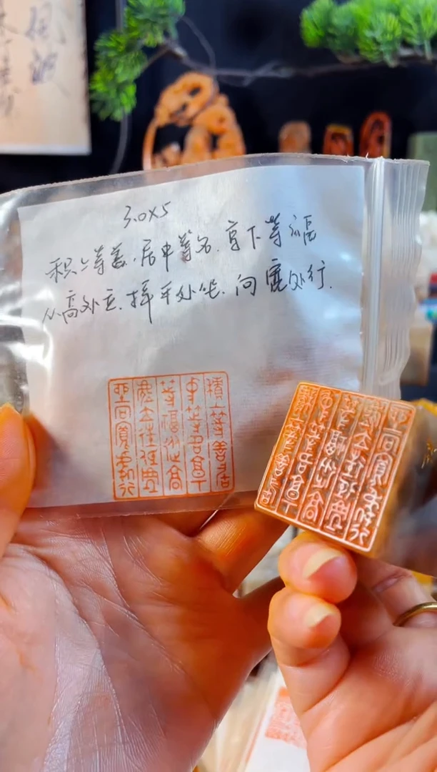 巴林石印石手工篆刻《积上等善居中等名享....》