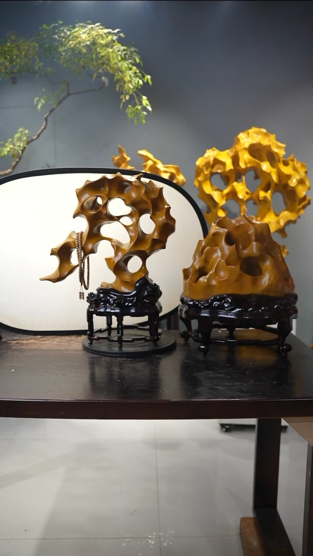 b****i书桌花架茶几摆件——北丹石水石