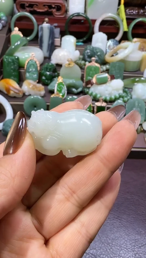 未镶嵌和田玉挂件 【宏0104】67