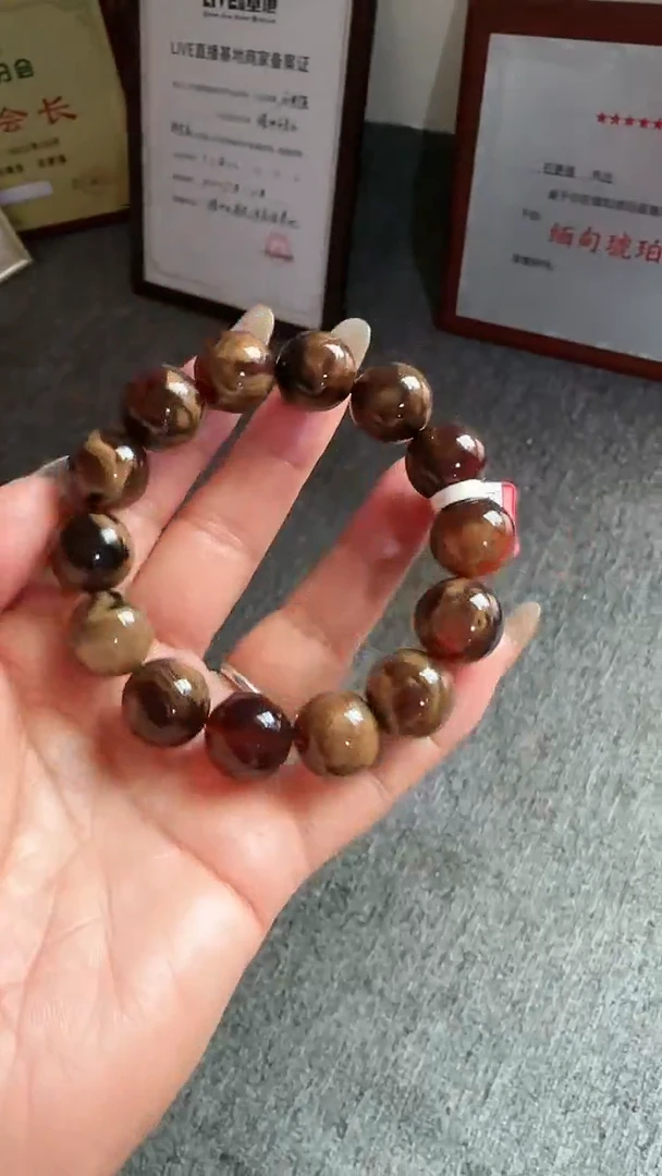 未镶嵌琥珀手串规格15溶洞蜜手串#45