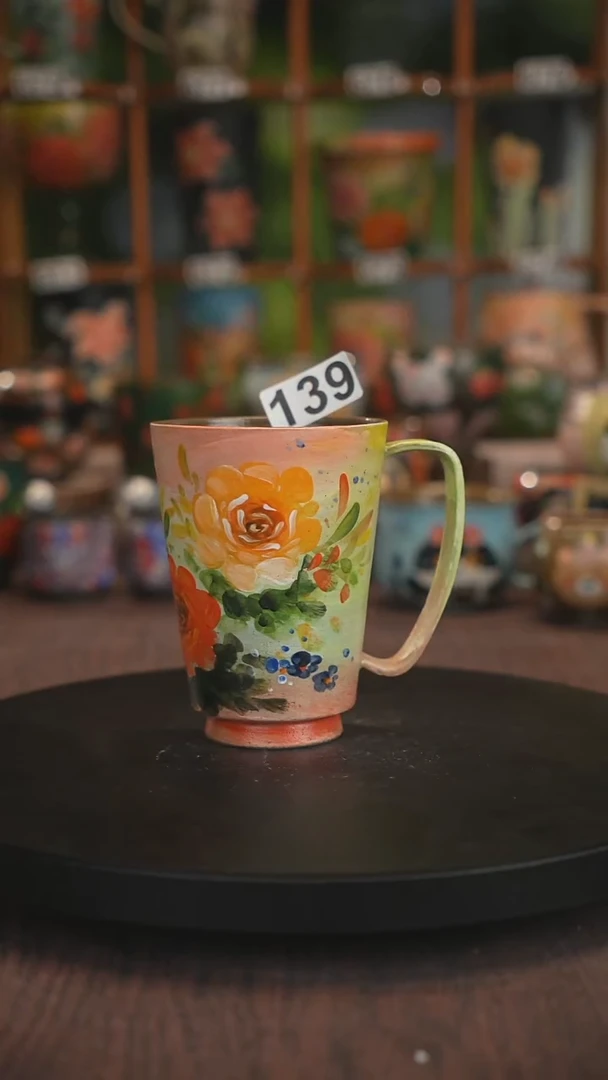 紫砂油画手绘釉下彩139