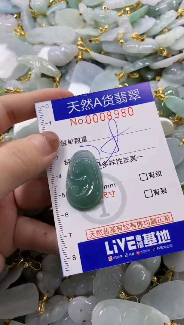 颈饰未镶嵌翡翠天然A货翡翠