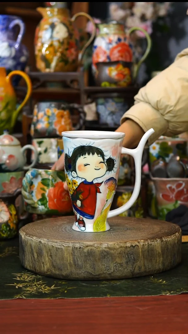 陶瓷41景德镇手工高温釉下彩