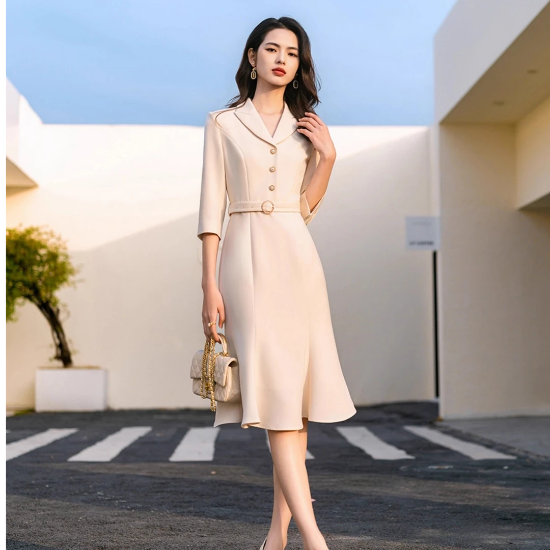 大码专属链接 职业连衣裙女
