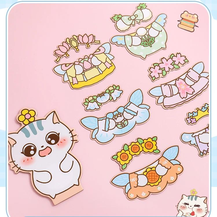 [土豆喵]土豆喵软磁换装磁力装贴冰箱贴反复贴成年益智创意解压