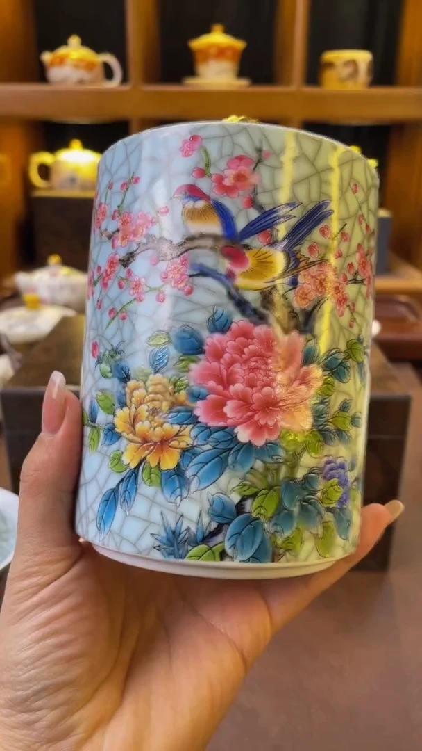 【闪购商品】杯喜上眉梢茶叶罐大号