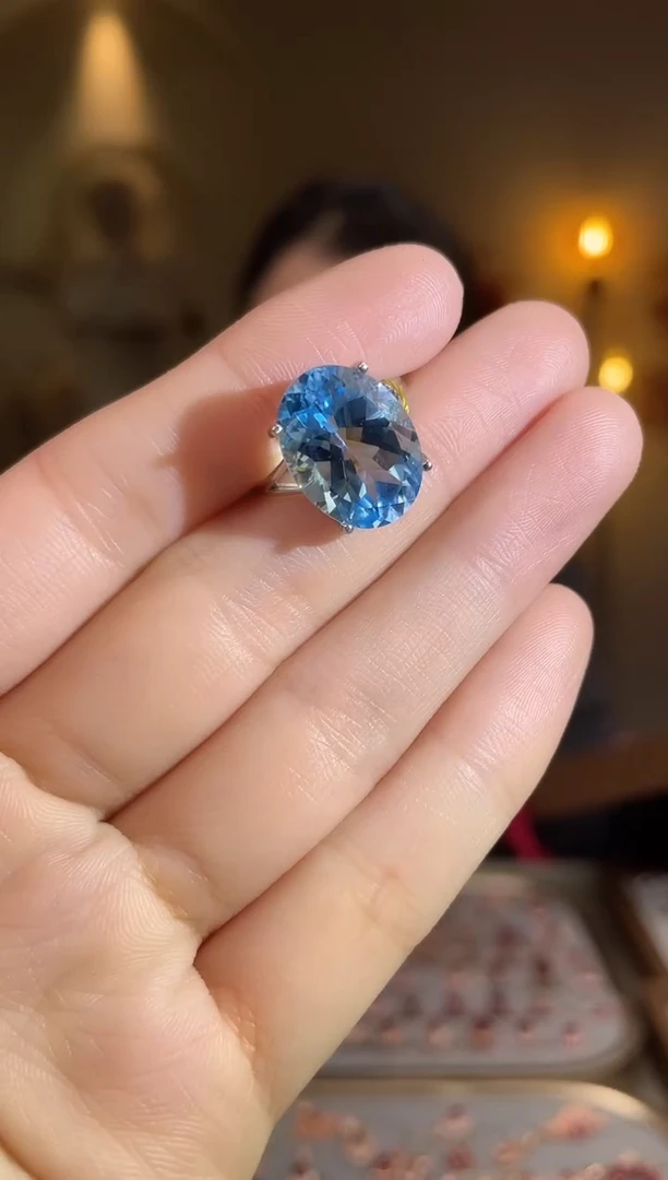 银S925镶嵌托帕石手饰手饰