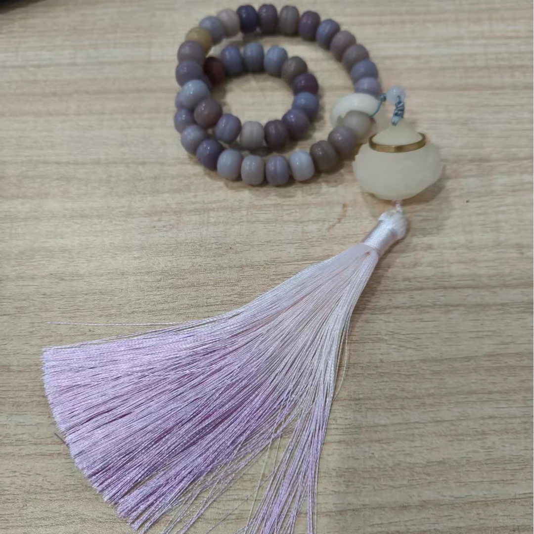 stj075成品木串双圈手串【无礼盒】