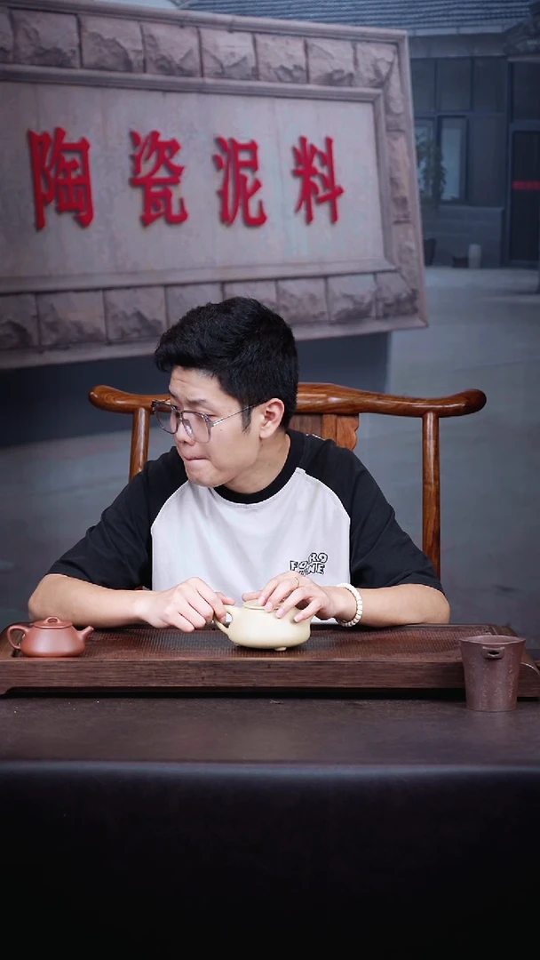 茶壶紫砂说**话大红泥随机