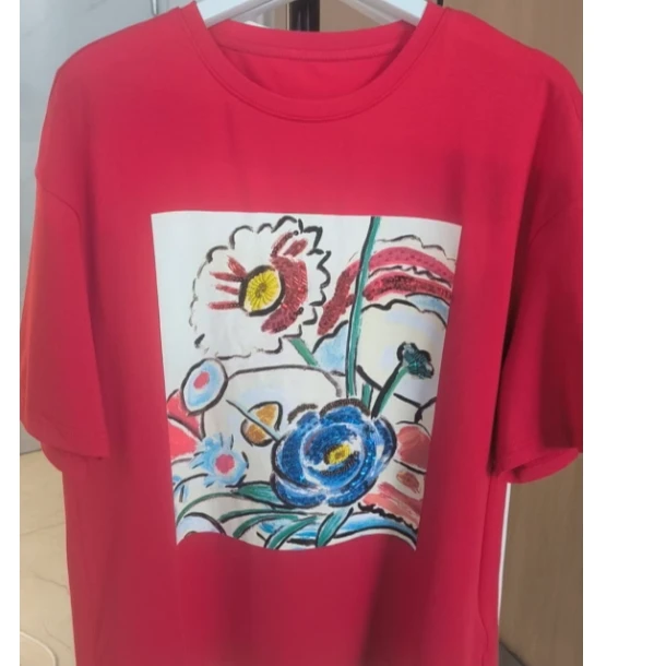 【小余专属】圆领夏季女士时尚休闲短袖T恤运动印花t恤时尚女款