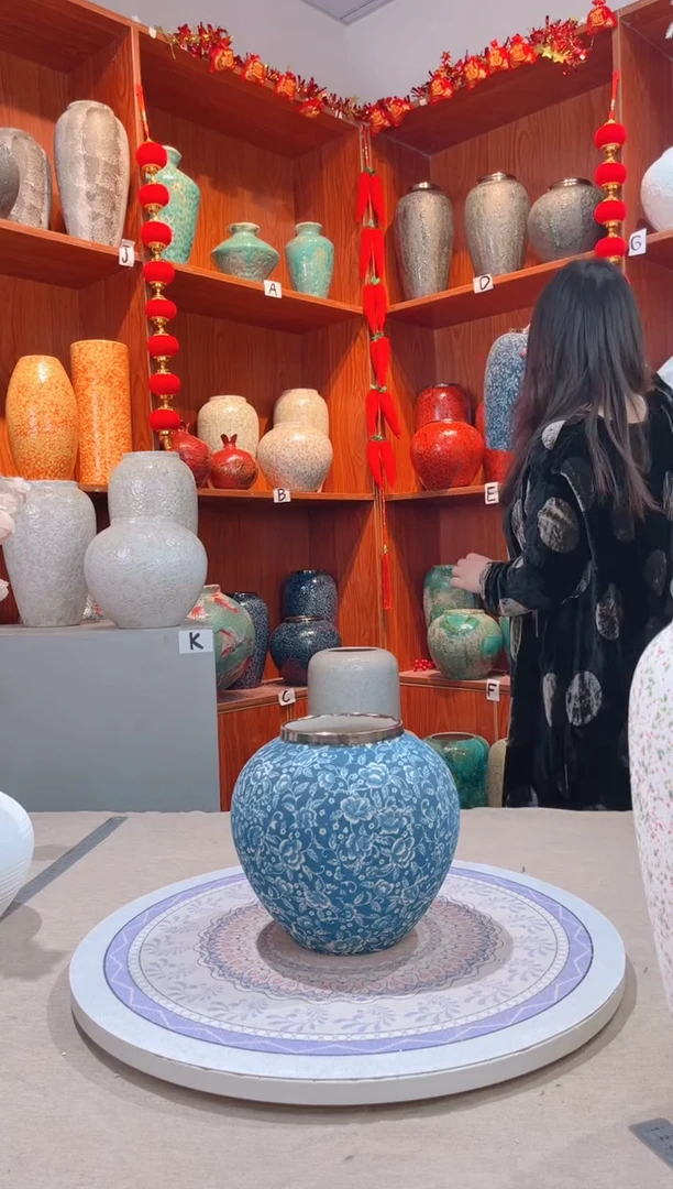 【闪购商品】瓶青花芙蓉 小号 陶瓷花瓶 无花