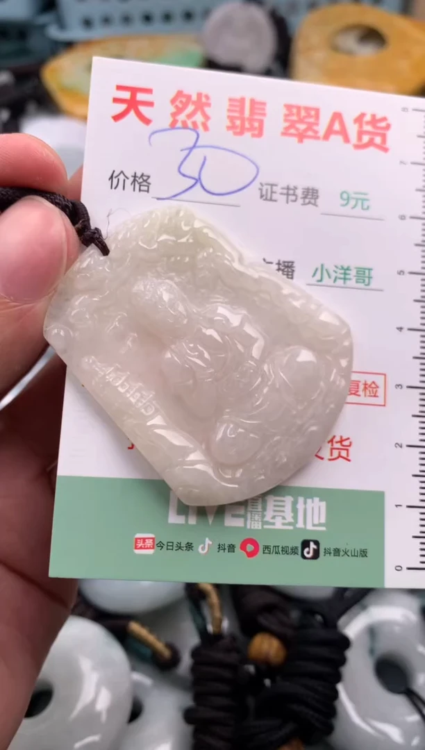翡翠未镶嵌吊坠(不含链)1