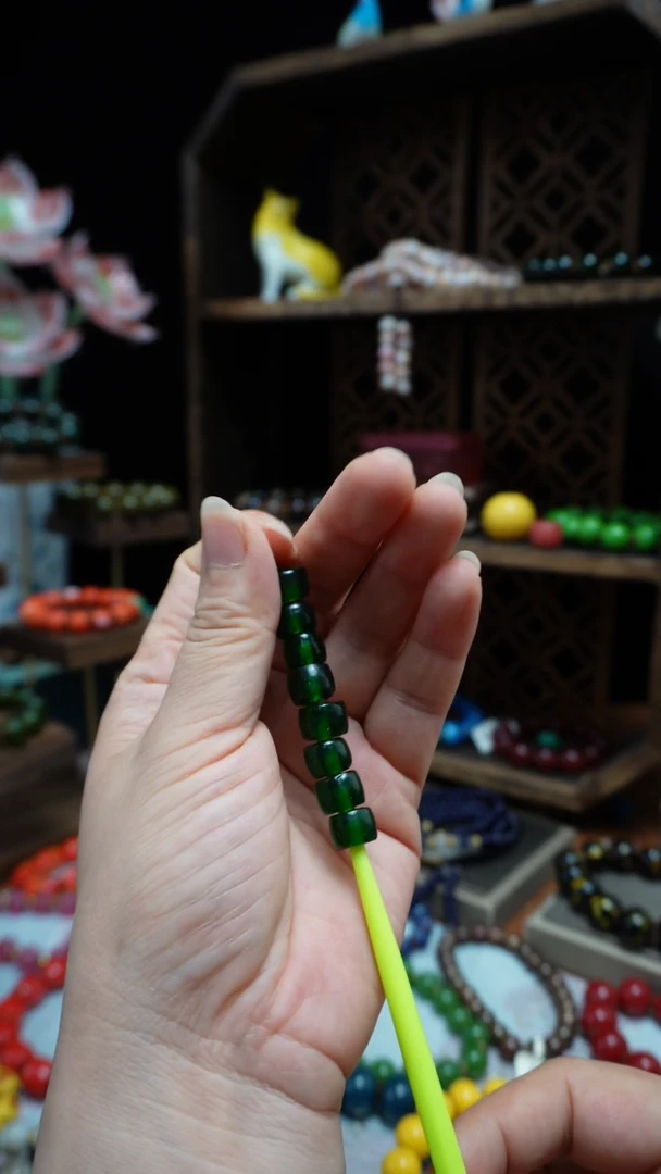 成品琉璃火*草老琉璃珠13颗纯手工琉璃