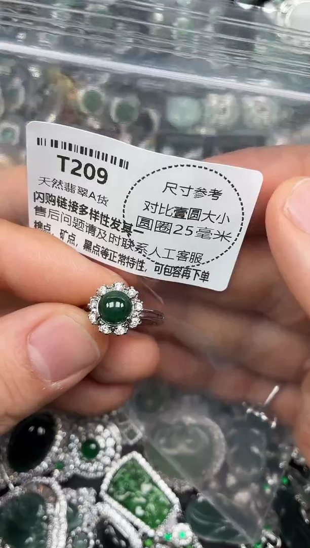 颈饰未镶嵌翡翠T209戒指