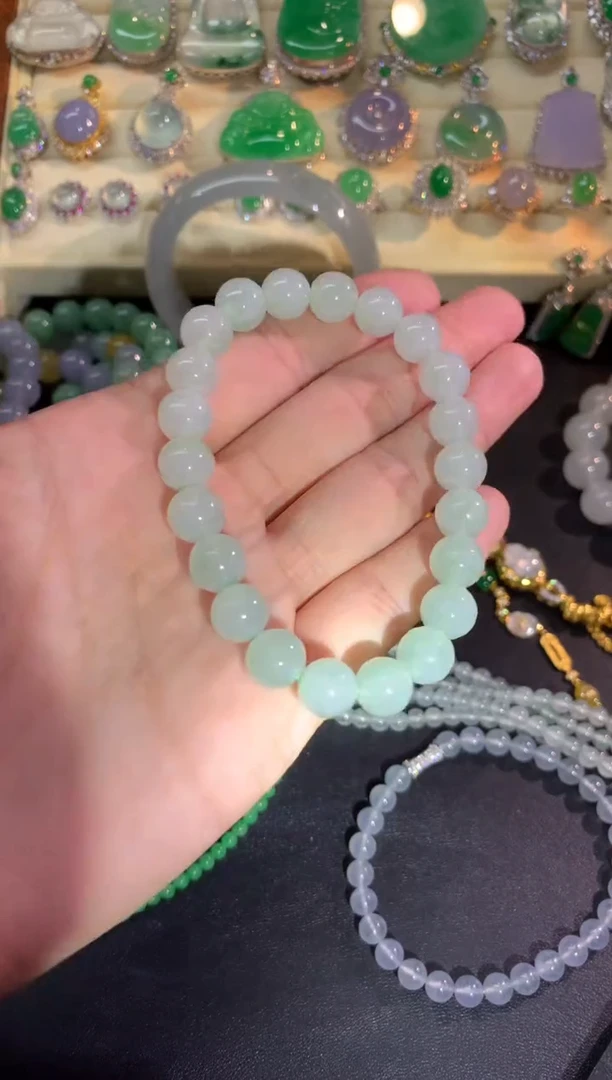 未镶嵌手串翡翠手串|1300+65