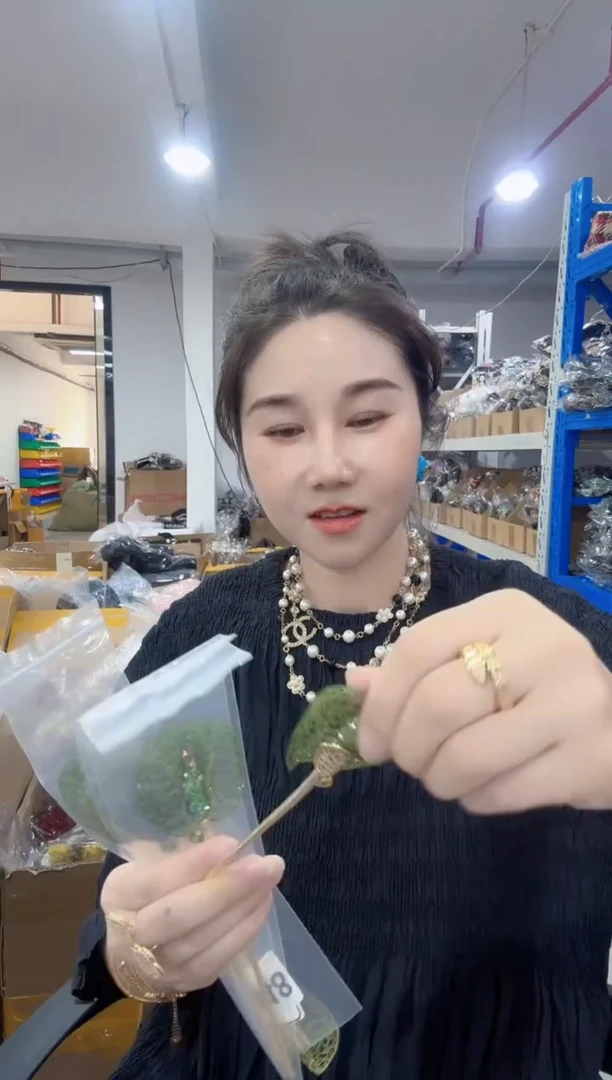 非金属布艺铜丝线边夹发箍集合 LG-853