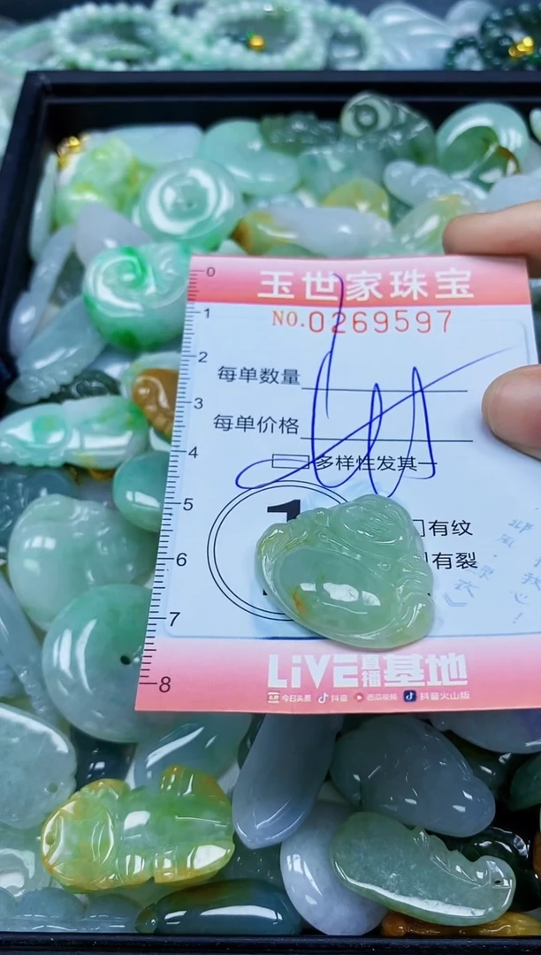 翡翠未镶嵌颈饰闪购0269597多样性发其一