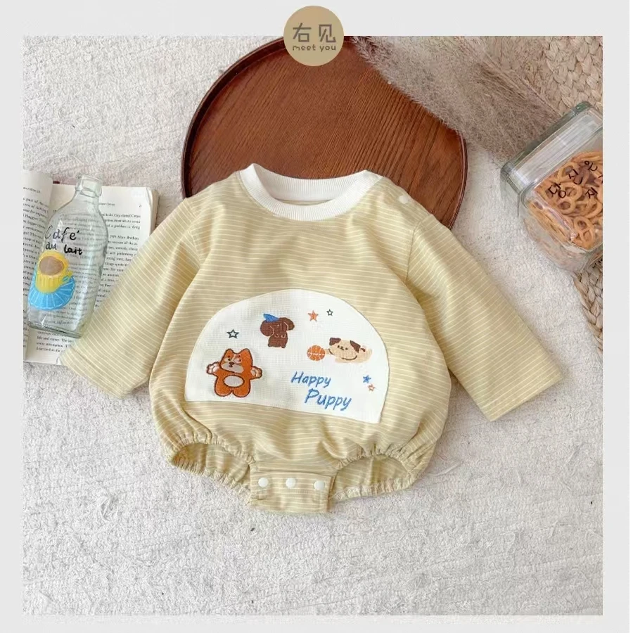 右见-2517033-条纹撞色涂鸦哈衣