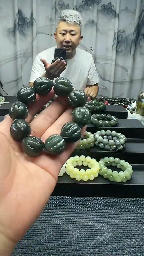 手串未镶嵌和田玉核桃纯天然拍一发一