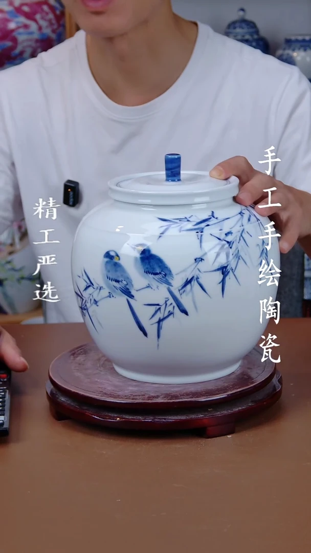 罐景德镇手工手绘陶瓷摆件28