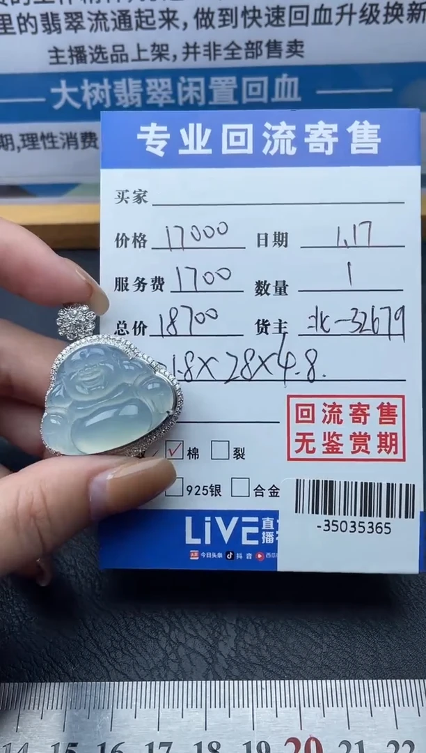 【闪购商品】翡翠颈饰18K金镶嵌多人-35035365