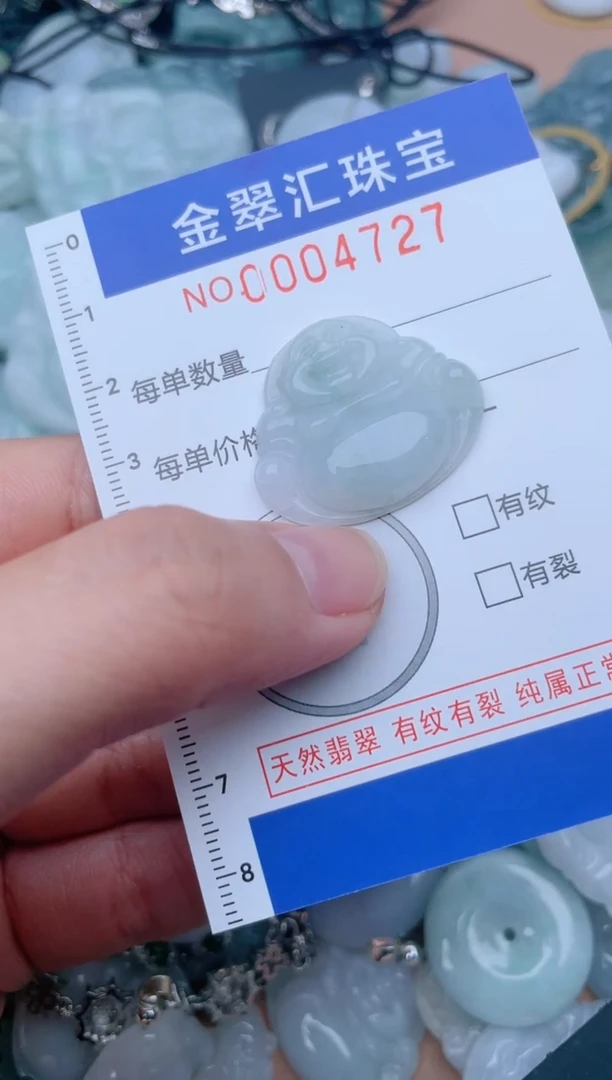 翡翠未镶嵌颈饰4727