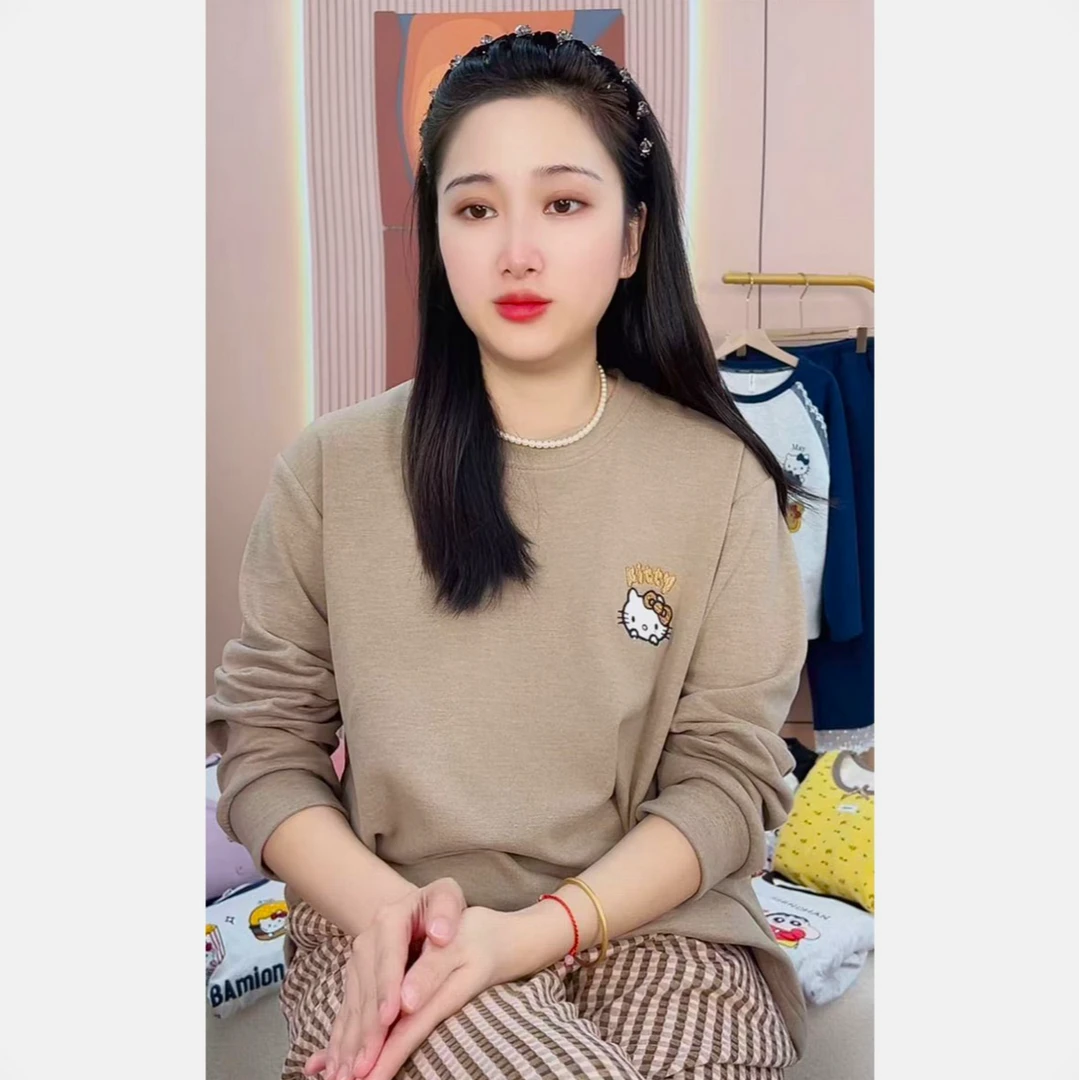 【7号链接】先选编码！后选尺码！品牌长袖长裤绒款 睡衣女套装