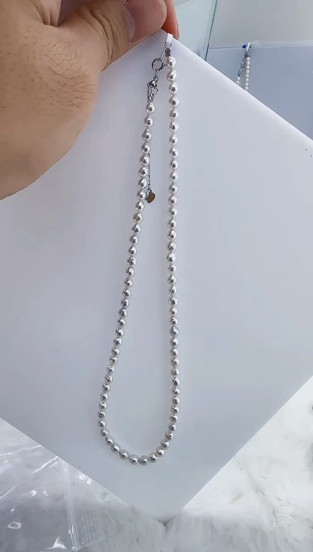 未镶嵌淡水珍珠DA珍珠串链 y330