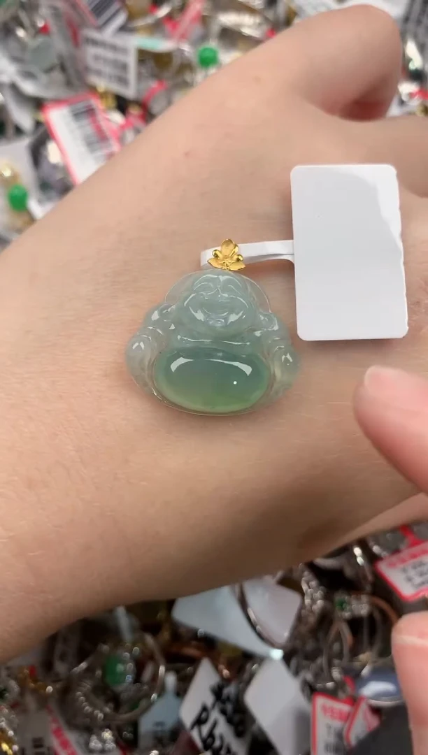 18K金镶嵌戒指翡翠5555----4