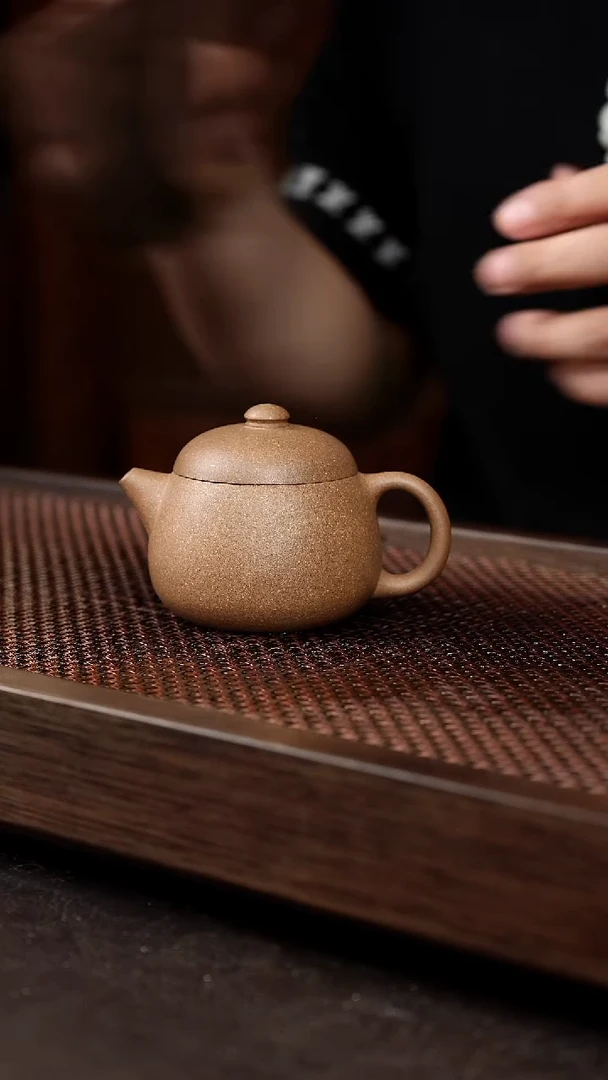 茶壶紫砂芝麻绿宽口文旦