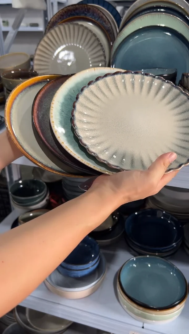陶瓷外贸尾货瑕疵满20包邮X4 小盘组合