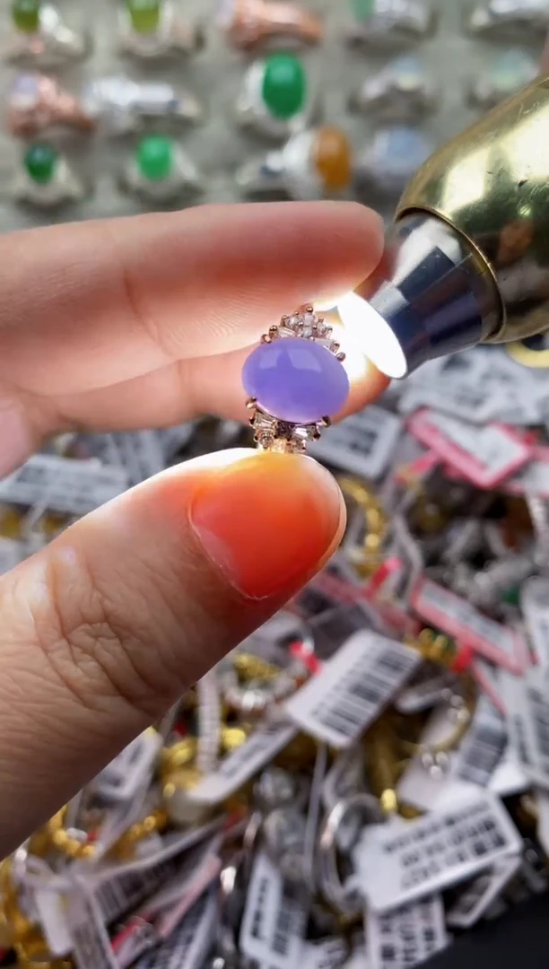 【闪购商品】翡翠戒指银S925镶嵌222222---9