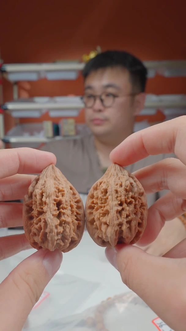 把件文玩核桃36mm大沽石-尖可能有小小小黄