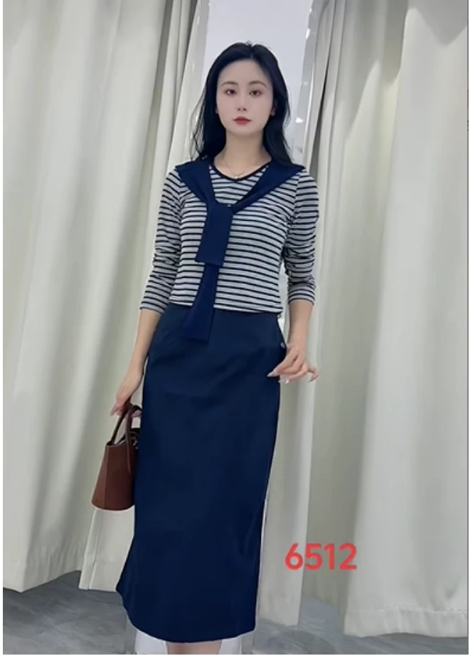6512天美女装套装XL（裙长84-86衣长46-48）