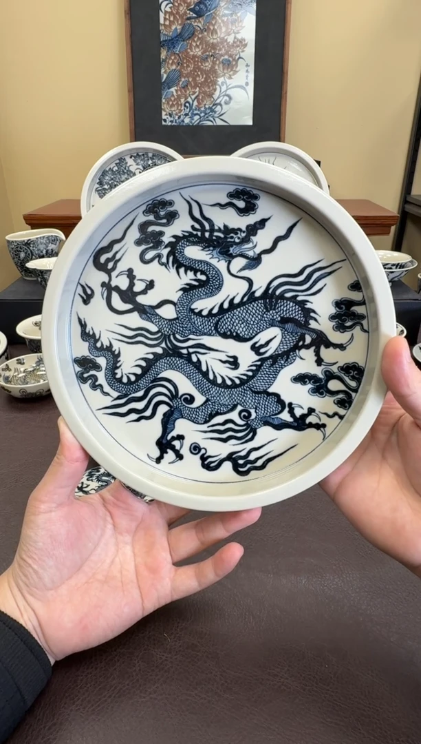 二号釉青云志壶承