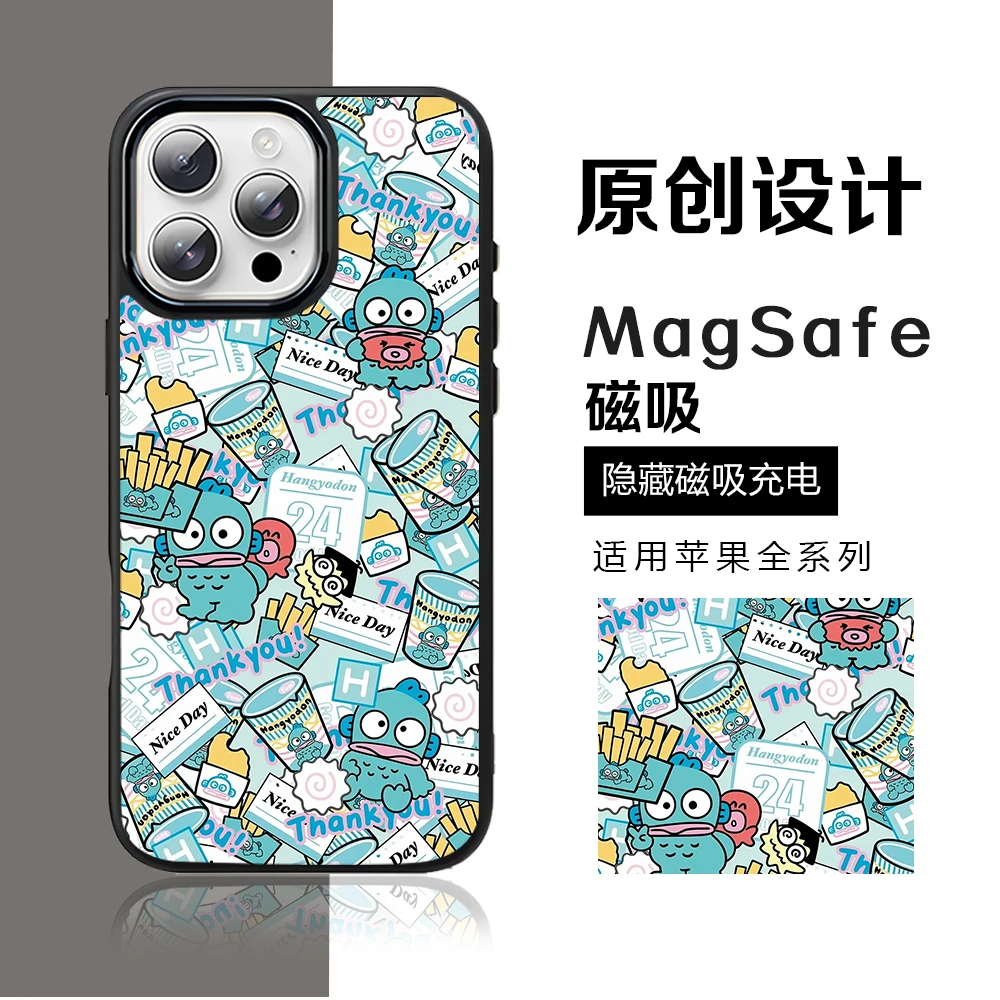 卡通系列适用iPhone16Promax手机壳防摔MagSafe磁吸iphone16pro潮