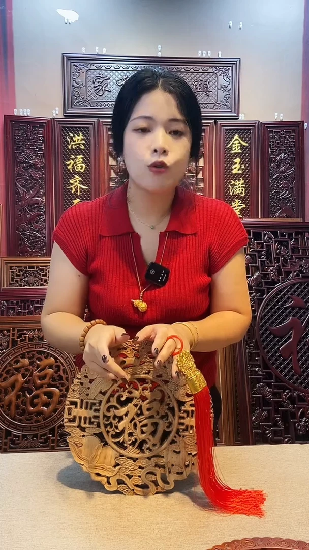 香樟木木雕款28公分福禄寿喜 白坯微瑕