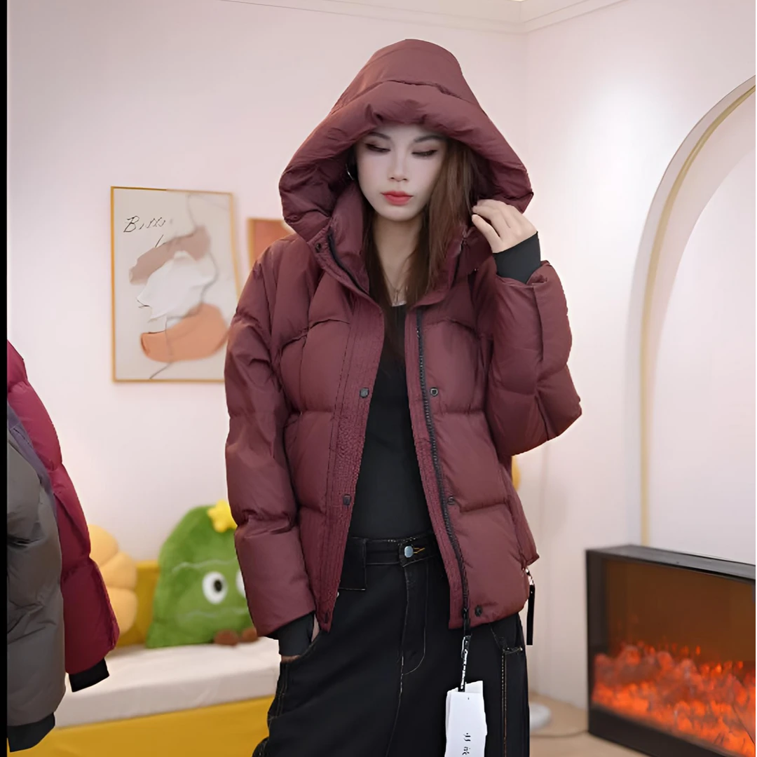 宠粉福利气质冬季新款厚款连帽韩版宽松休闲时尚羽绒服女款爆款